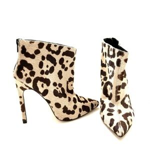The mode collective booties ankle boots shoes leopard print sz EU 38